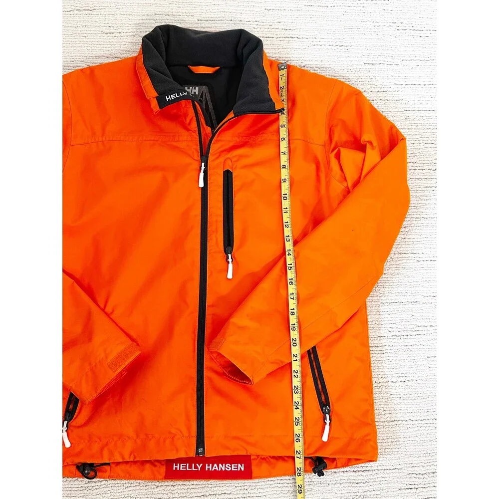 HELLY HANSEN Mens Crew Midlayer Jacket M Orange Sailing Gorpcore Outdoors Iconic